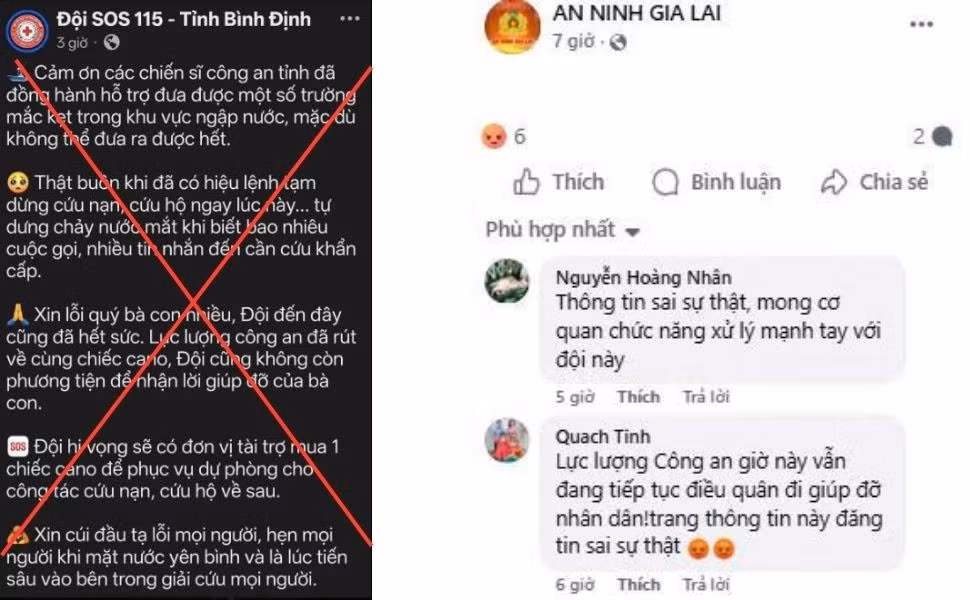 Cơ quan chức năng bác bỏ thông tin không chính xác. Ảnh: Công an