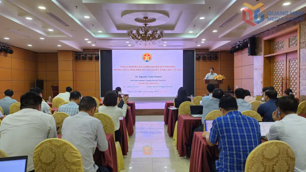Thanh tra tỉnh tập huấn nghiệp vụ tiếp công dân, giải quyết KNTC cho đội ngũ cán bộ, công chức, lãnh đạo địa phương sau khi thực hiện mô hình chính quyền địa phương hai cấp.