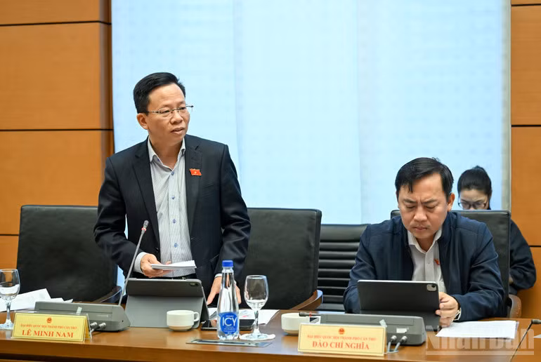 Đại biểu Lê Minh Nam (Đoàn TP Cần Thơ). (Ảnh: DUY LINH)