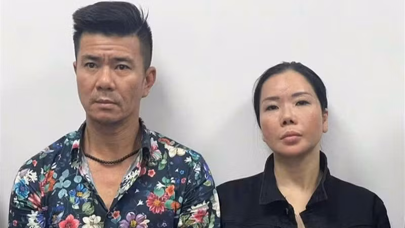 Vợ chồng Lê Văn Đông và Nguyễn Thị Mai Anh.