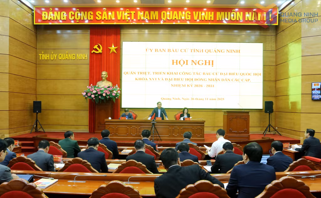 Hội nghị quán triệt các văn bản chỉ đạo, triển khai công tác bầu cử đại biểu Quốc hội khóa XVI và đại biểu HĐND các cấp, nhiệm kỳ 2026 – 2031.