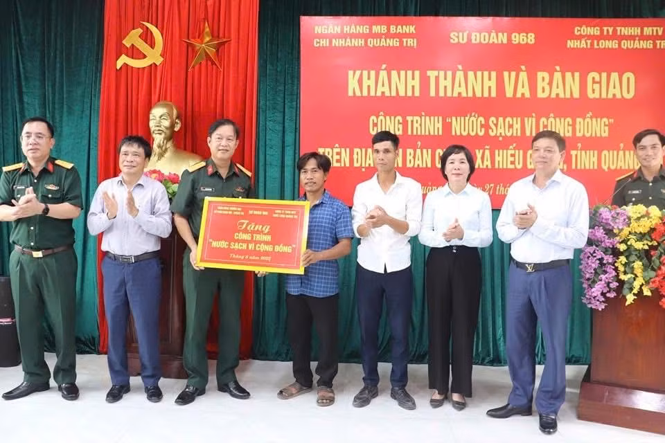 MB Quảng Trị bàn giao công trình “Nước sạch vì cộng đồng” tại Bản Chùa ảnh 1