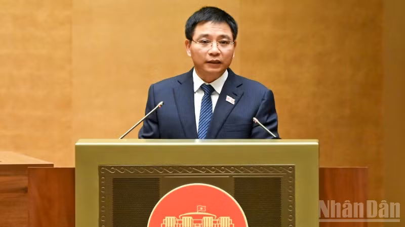 Bộ trưởng Tài chính Nguyễn Văn Thắng. (Ảnh: DUY LINH)