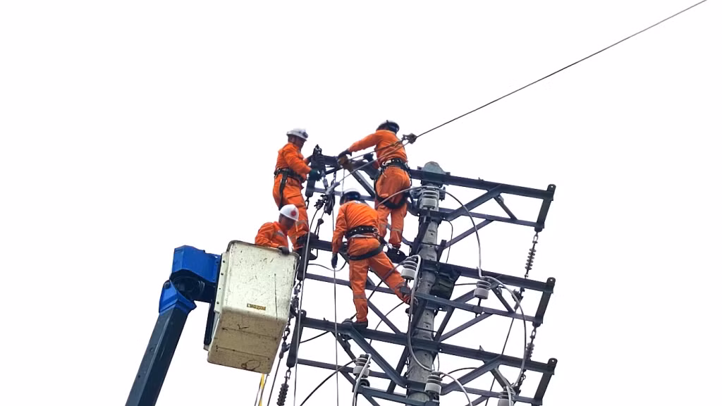 Xử lý khiếm khuyết đường dây trung thế khu vực Hạ Long.