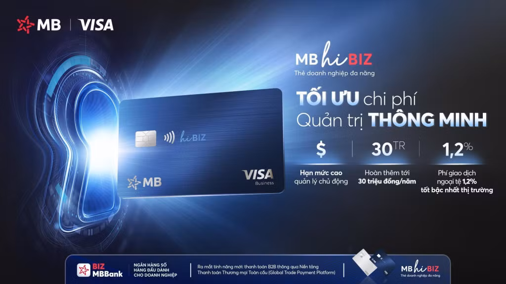 MB Visa Hi BIZ giúp doanh nghiệp linh hoạt chi tiêu và tăng hiệu quả vận hành ảnh 1 MB Visa Hi BIZ giúp doanh nghiệp linh hoạt chi tiêu và tăng hiệu quả vận hành ảnh 1