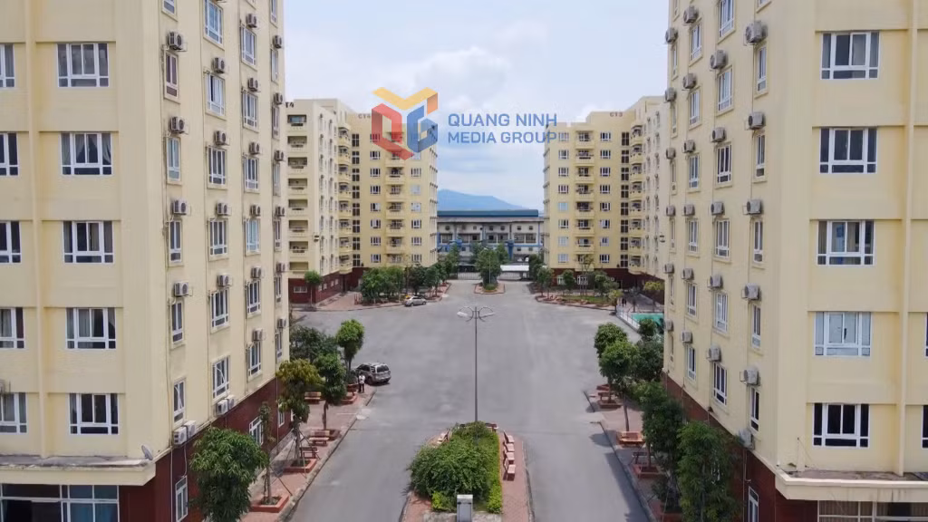 Khu tập thể công nhân của Công ty Than Nam Mẫu.