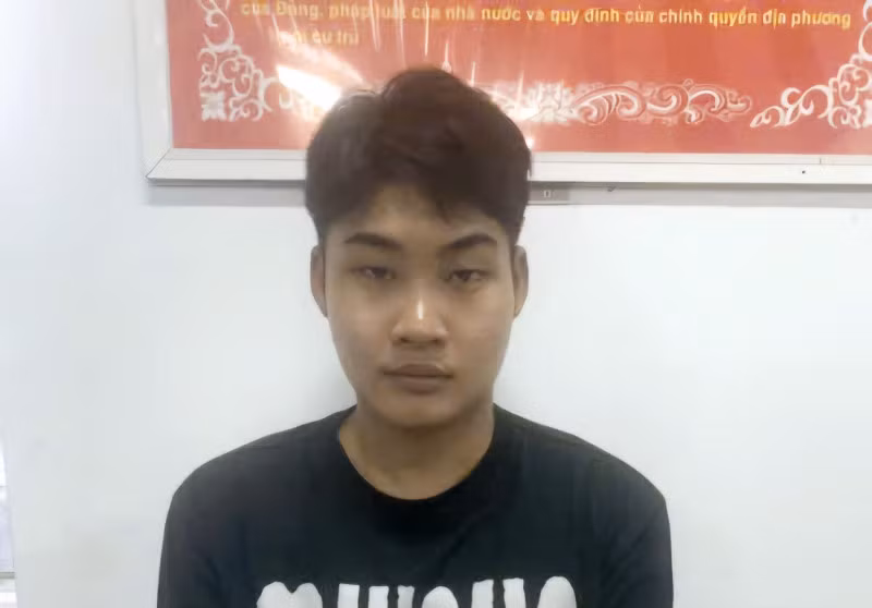 Nguyễn Minh Hoàng lúc mới bị bắt.