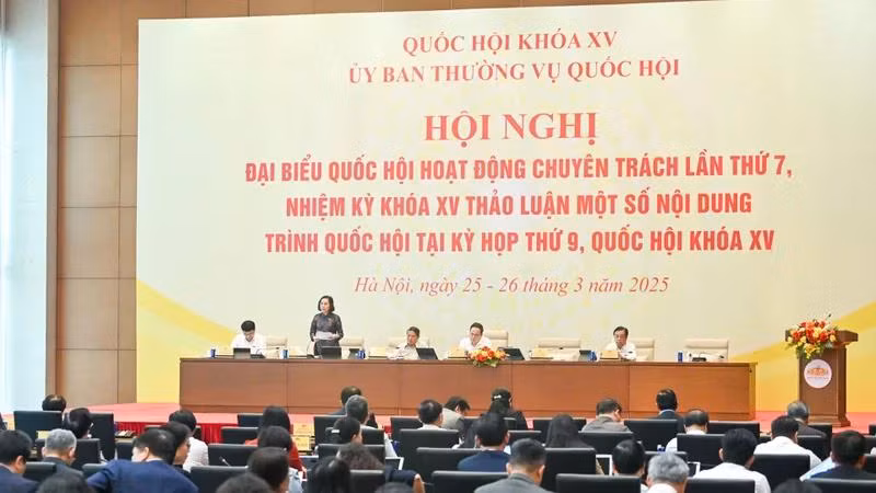 Quang cảnh phiên họp chiều 25/3. (Ảnh: DUY LINH)