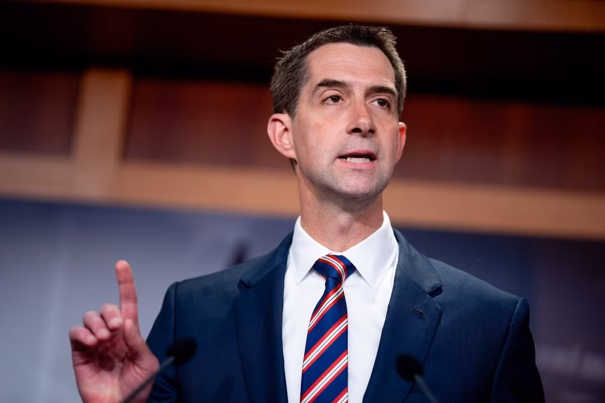 Thượng nghị sĩ Tom Cotton chỉ trích việc Hollywood để Trung Quốc thao túng. Ảnh: Getty Images.