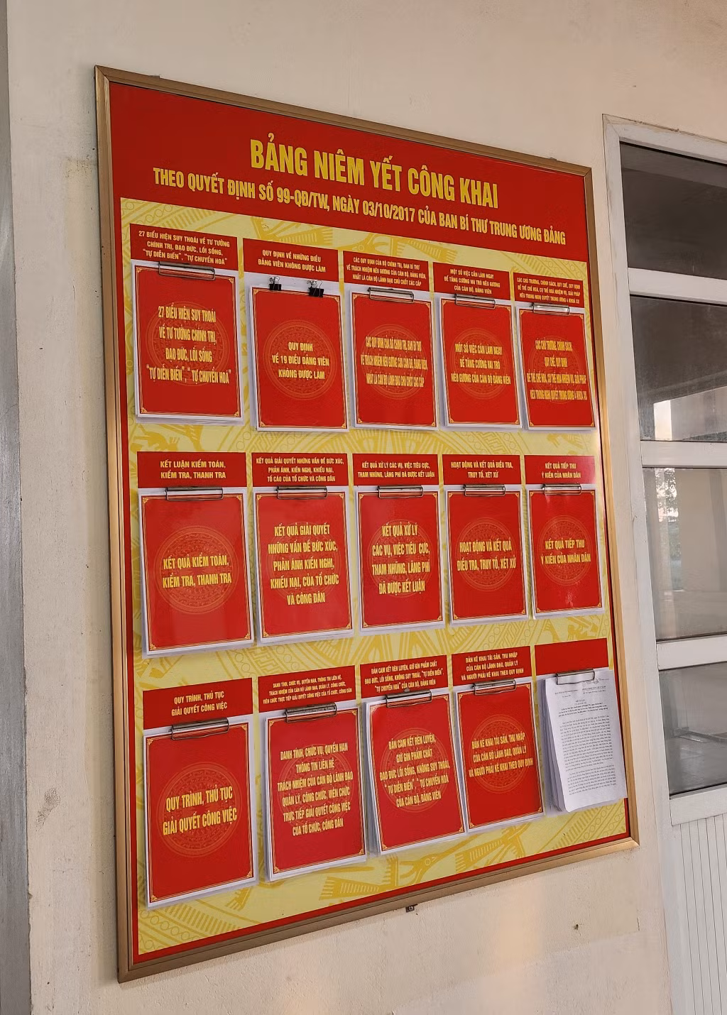 xã hiệp hòa công khai quy định