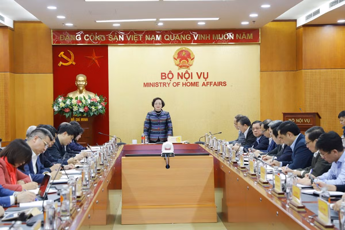 Toàn cảnh hội nghị. Ảnh: Bộ Nội vụ