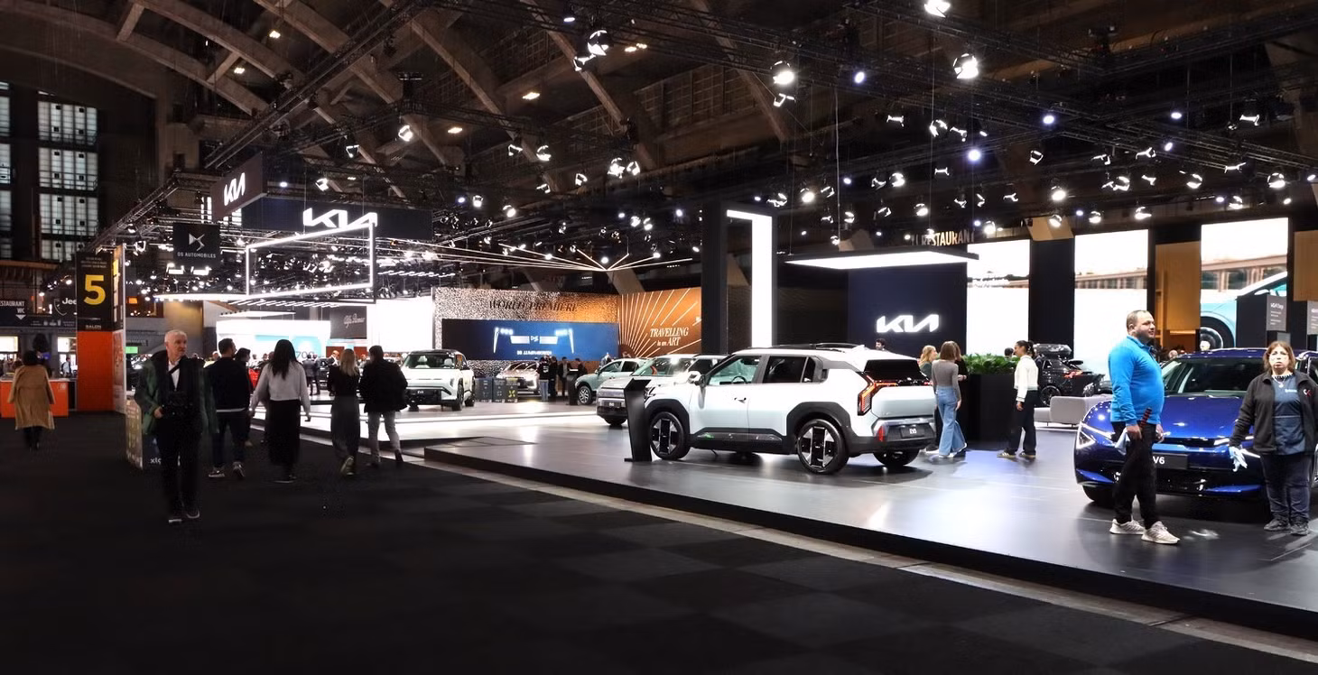 Một góc Triển lãm ô tô Brussels 2025. Ảnh: Hương Giang - PV TTXVN tại Bỉ