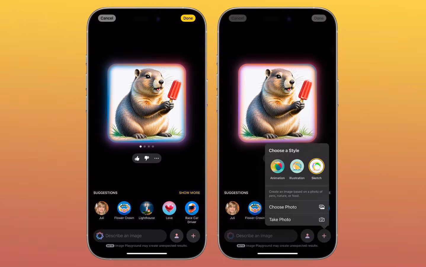 Sketch xuất hiện trong bản beta iOS 18.4. Ảnh: Macrumors