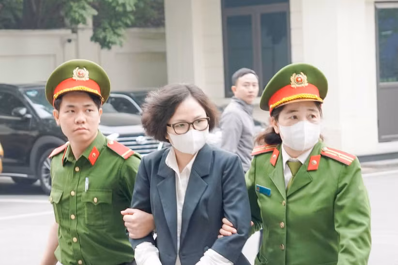 Bị cáo Trịnh Thị Minh Huế. Ảnh: CTV