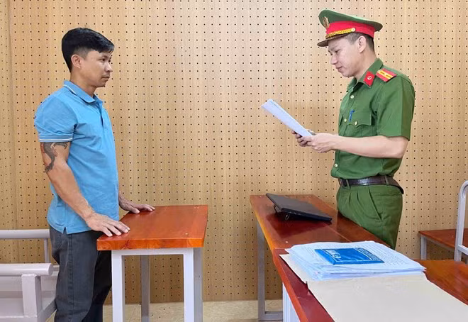 Tài xế Nguyễn Văn Đoàn bị khởi tố và bắt tạm giam. Ảnh: Công an Hà Tĩnh