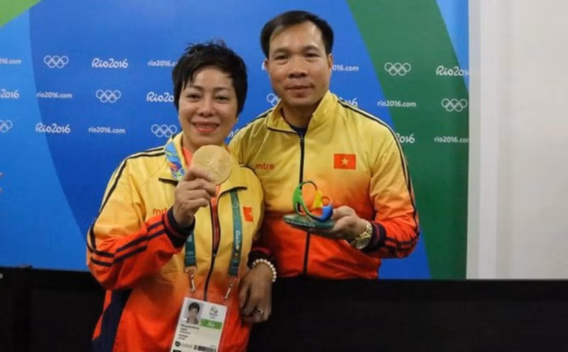 Cựu xạ thủ Hoàng Xuân Vinh giành huy chương vàng tại Olympic Rio 2016. Ảnh: Cục TDTT