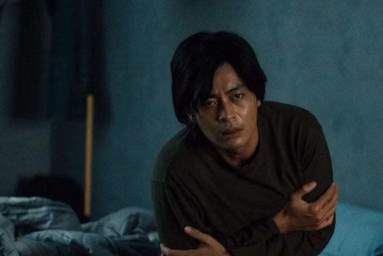 Diễn viên Quốc Huy với tạo hình mới lạ.