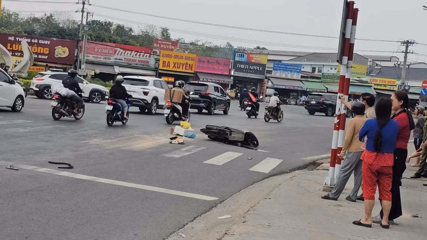 Hiện trường vụ tai nạn. Ảnh: Dương Bình