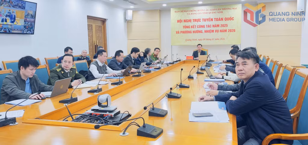Quang cảnh Hội nghị tại điểm cầu Quảng Ninh.