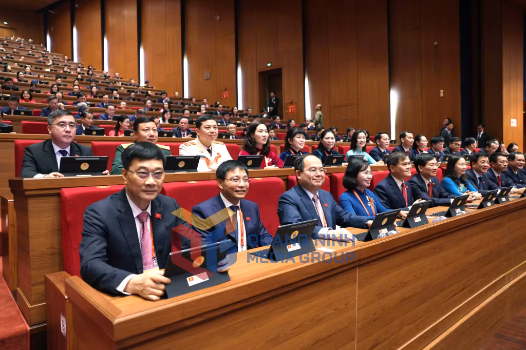 2026-01_Đại hội đại biểu toàn quốc lần thứ XIV của Đảng - Đoàn đại biểu tỉnh Quảng Ninh tham dự khai mạc Đại hội (1-2026). Ảnh: Thu Chung