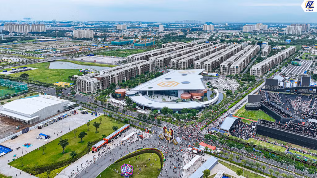 Hình ảnh nhà phố SOHO dự án Global City.