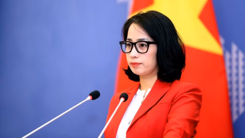 Người phát ngôn Bộ Ngoại giao Việt Nam Phạm Thu Hằng.