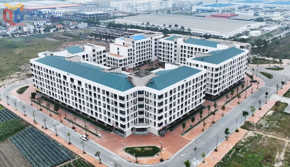 Dự án nhà ở xã hội phục vụ công nhân và chuyên gia tại KCN Đông Mai. Ảnh: Đỗ Phương