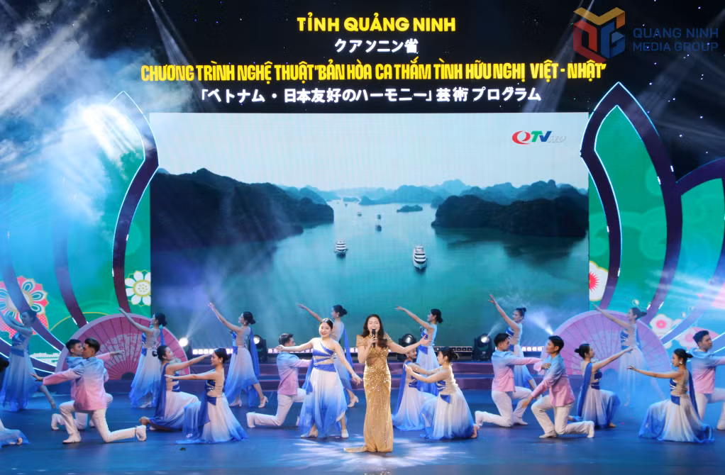 Ca sĩ Ngọc Anh biểu diễn tại chương trình nghệ thuật 