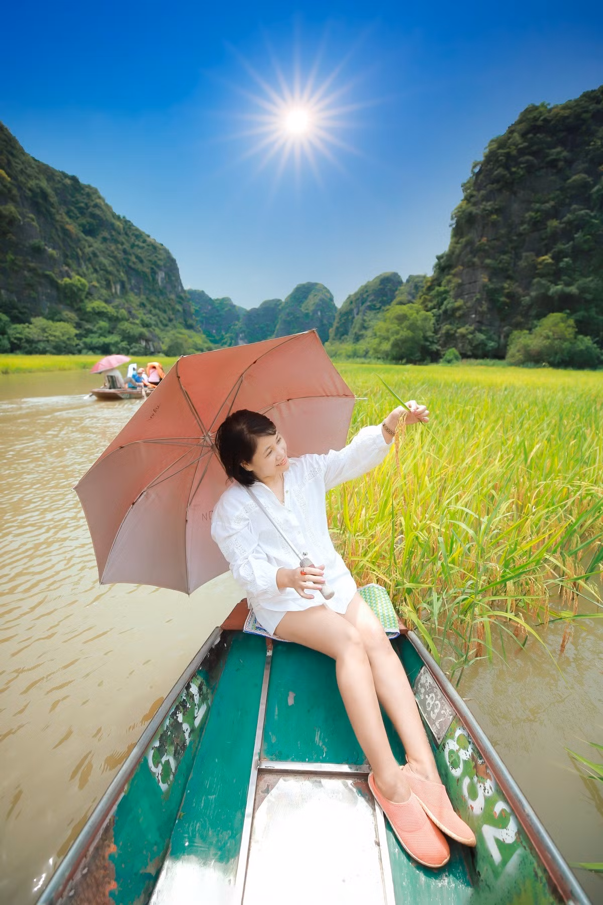 Tam Cốc mùa lúa chín ảnh 7