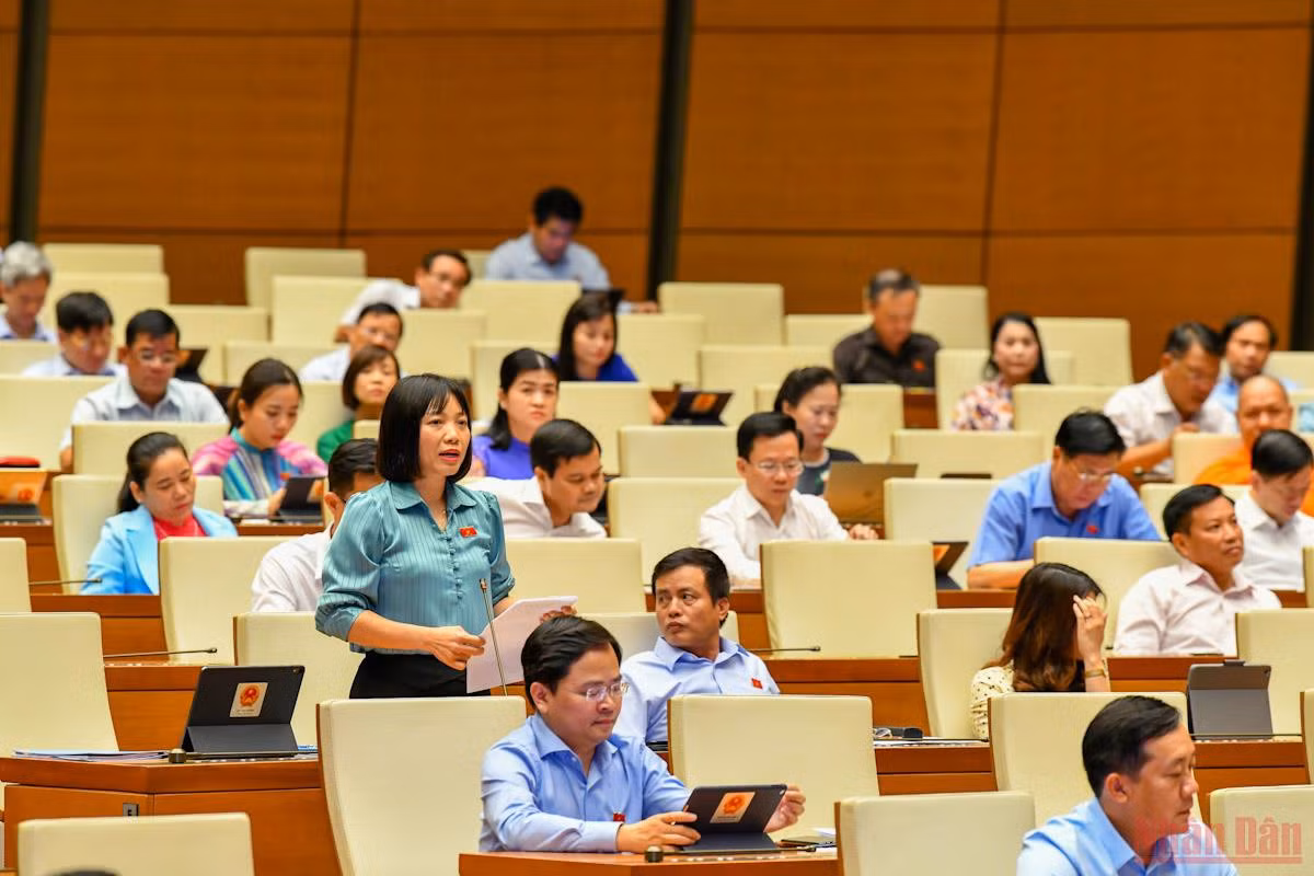 Đại biểu Nguyễn Thị Việt Nga. (Ảnh: LINH NGUYÊN)