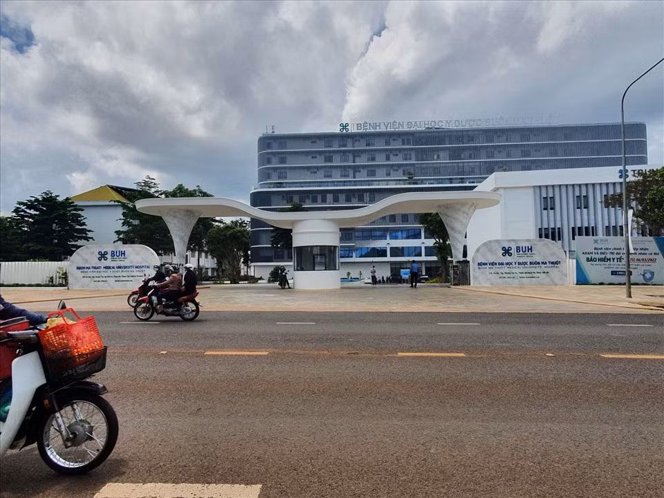 Một góc Bệnh viện Đại học Y dược Buôn Ma Thuột - nơi xảy ra vụ việc. Ảnh: Báo Lao Động