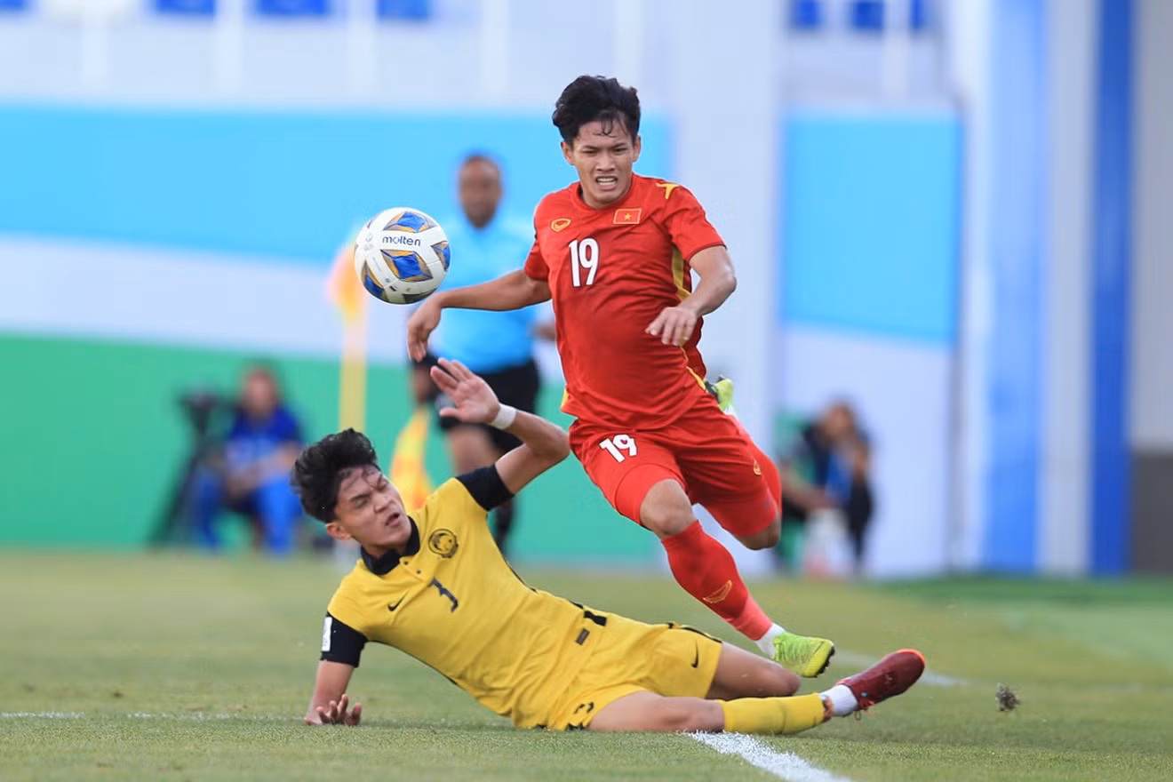 Thanh Nhân đã thi đấu ấn tượng trước U23 Malaysia. Ảnh: Song Ngọc