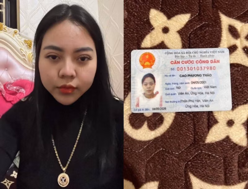 Đối tượng Thảo sử dụng CCCD mở tài khoản ngân hàng, mạo nhận chủ shop Meelle lừa chiếm đoạt của nhiều khách hàng với số tiền hàng tỷ đồng.