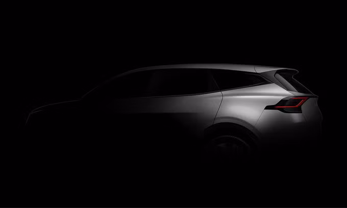 Cụm đèn hậu mới trên Sportage 2022. Ảnh: Kia
