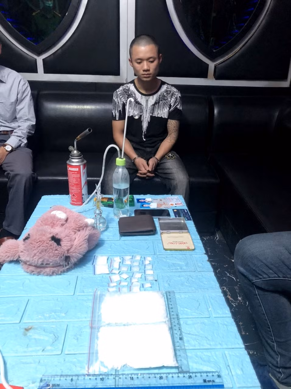 Đối tượng bị bắt giữ.