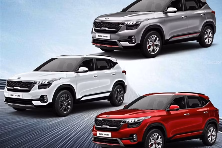 Kia Seltos 2021 có nhiều phiên bản được ra mắt tại Việt Nam với mức giá trải rộng từ mức gần 600 triệu tới hơn 700 triệu đồng. Đồ hoạ: Khánh Linh.