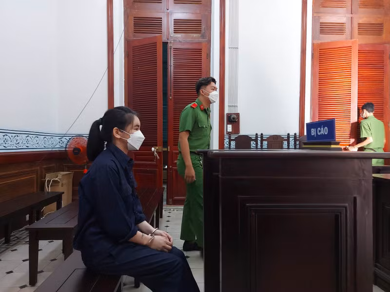 Bị cáo Lã Kỳ Anh tại tòa.