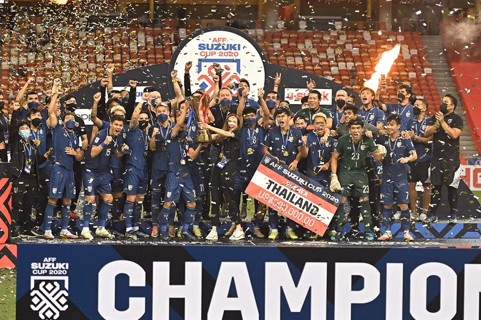 ĐT Thái Lan nhận tiền thưởng 300 nghìn USD cho chức vô địch AFF Cup 2020.