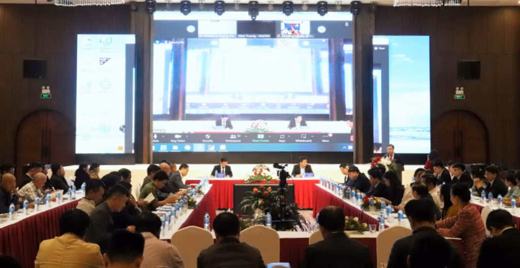 Sở Công Thương Quảng Ninh phối hợp với Vụ Thị trường châu Á - châu Phi (Bộ Công Thương) tổ chức hội nghị trực tuyến với các địa phương của Trung Quốc về việc kết nối, hỗ trợ thông tin cho doanh nghiệp xuất khẩu hàng hóa nông sản, thủy sản.
