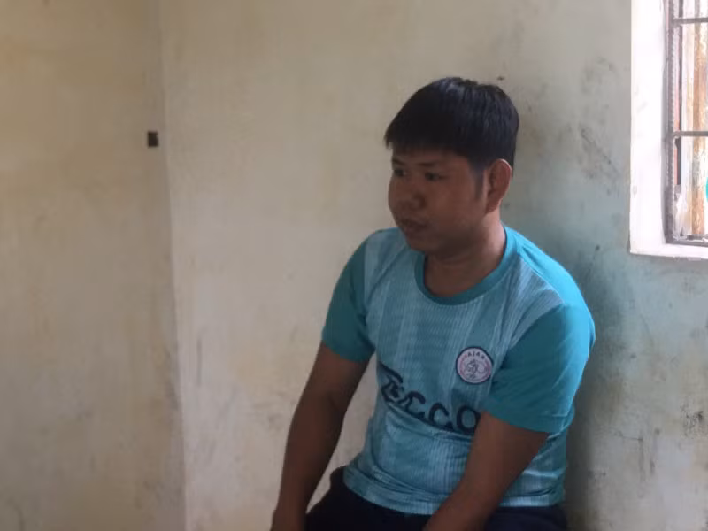 Khanh tại cơ quan Công an.