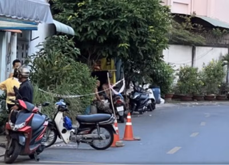 Hiện trường vụ án mạng.