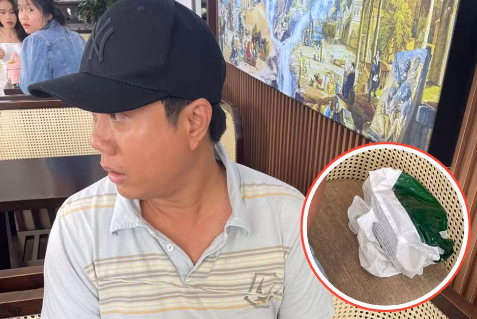 Đối tượng Phạm Phú Hoàng Duy bị bắt quả tang. Ảnh: Công an cung cấp