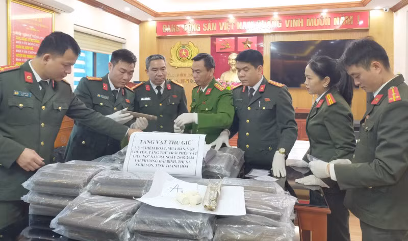 Cơ quan Công an thu giữ tang vật trong vụ án.