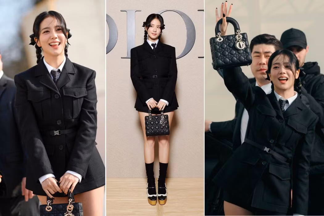 Đại sứ toàn cầu Jisoo tham dự show diễn của Dior. Ảnh: X
