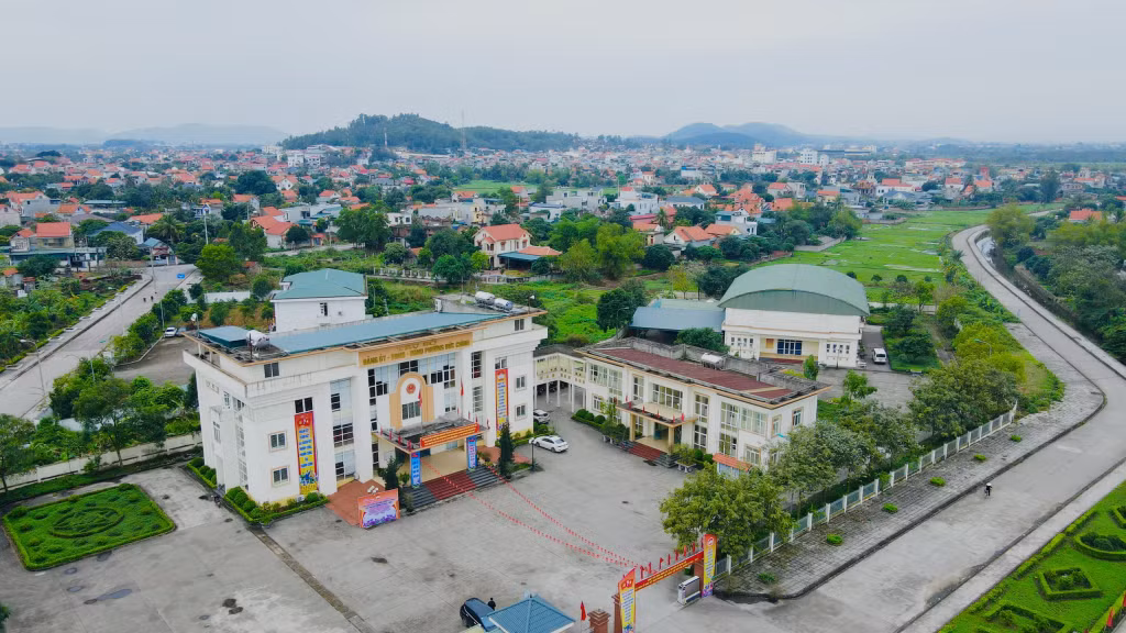 Toàn cảnh phường Đức Chính, TX Đông Triều. Ảnh Lê Đại (Trung tâm TT&VH Đông Triều).