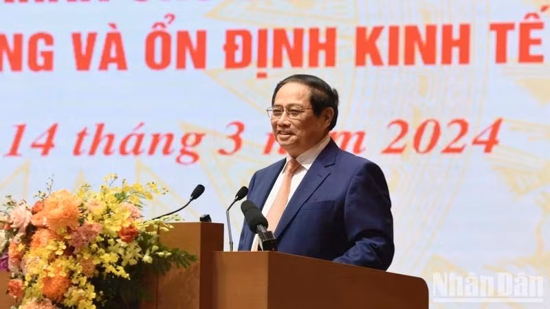 Thủ tướng Phạm Minh Chính phát biểu chỉ đạo Hội nghị.