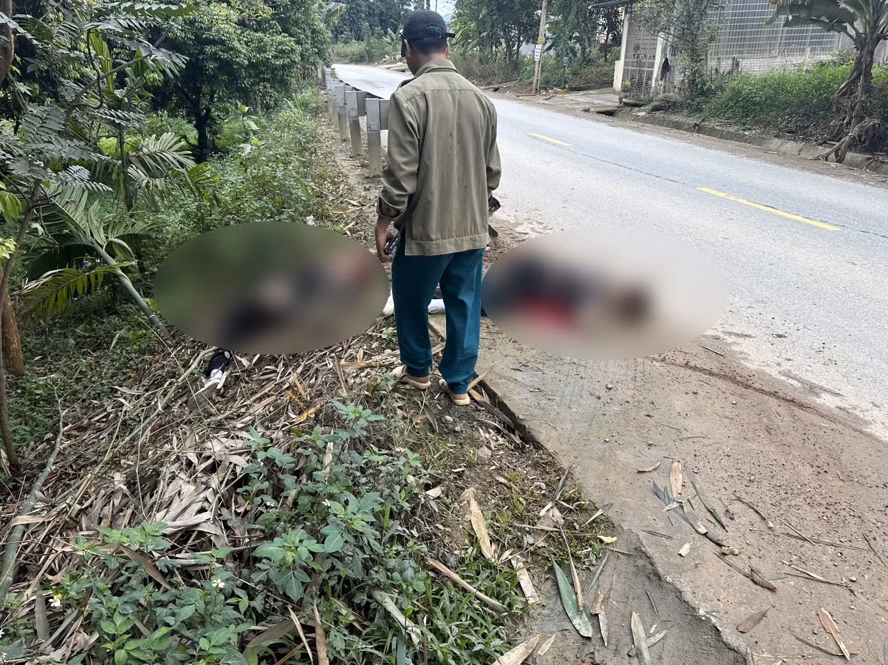 Hiện trường vụ TNGT.