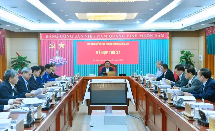 Quang cảnh Kỳ họp thứ 37 của Ủy ban Kiểm tra Trung ương. (Ảnh: Phương Hoa/TTXVN)