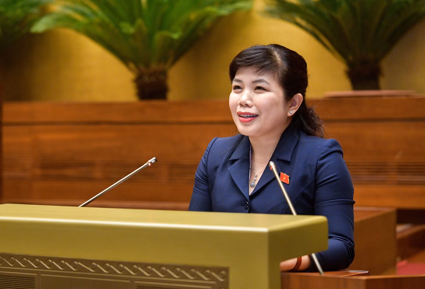 Phó Trưởng đoàn Đoàn ĐBQH tỉnh Quảng Ninh Nguyễn Thị Thu Hà.