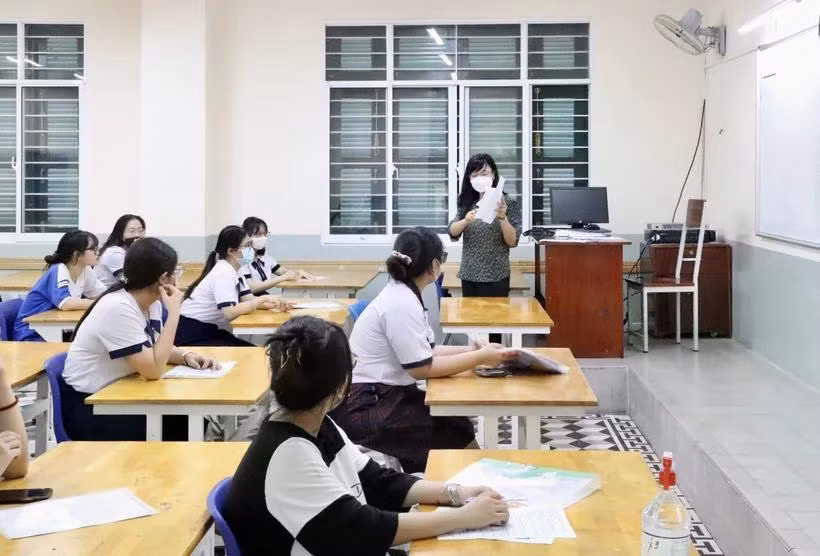 Thí sinh dự thi Tốt nghiệp Trung học phổ thông. (Ảnh: Hồng Giang/TTXVN)